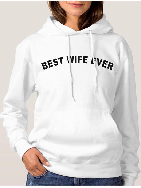 Best Wife Ever Black Hoodies For Women