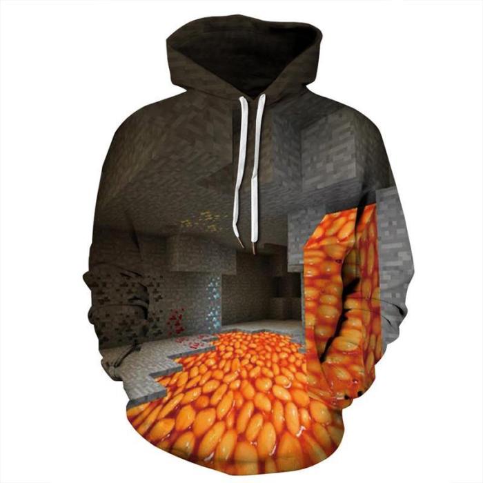 Unisex 3D Cheetos Print Pullover Hoodies Sweatshirt Hollween Hoodie
