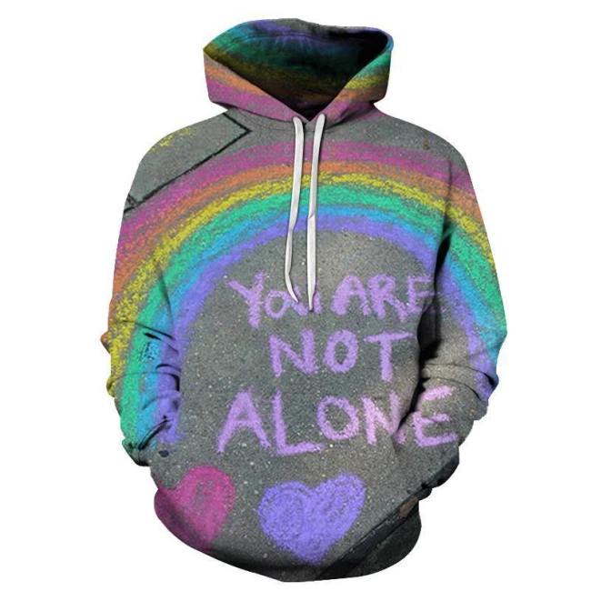 You Are Not Alone 3D - Sweatshirt, Hoodie, Pullover