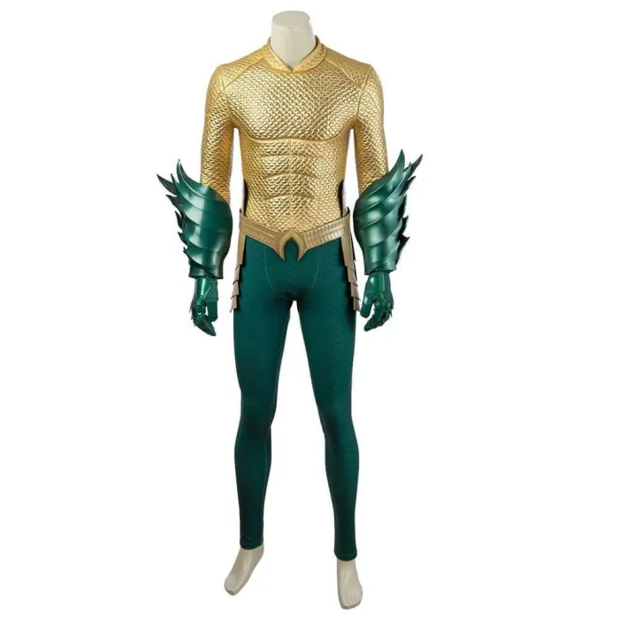 Justice League Arthur Curry Aquaman Cosplay Costume (High Quality Jumpsuit )