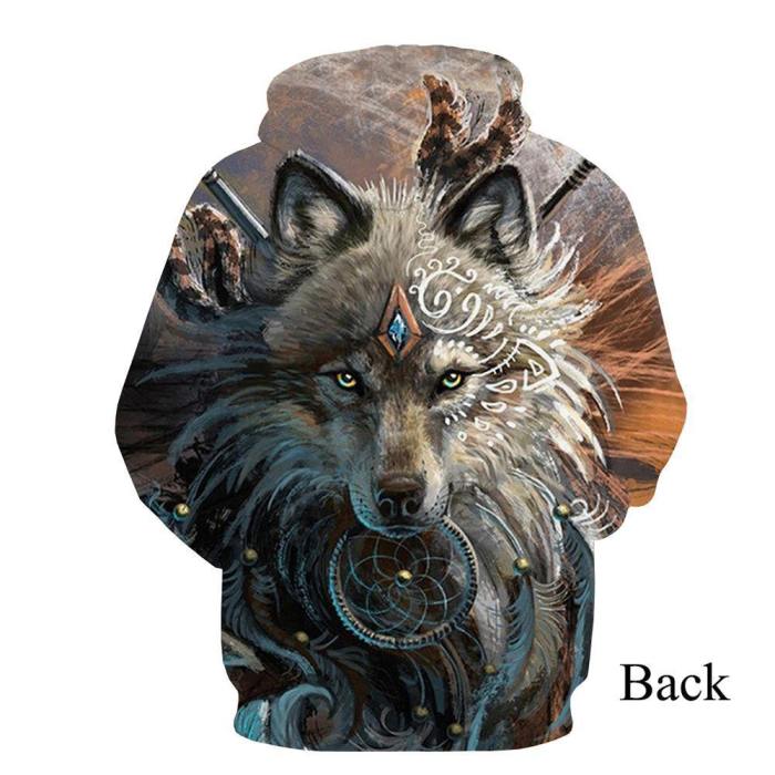 Wolf Dream Catcher 3D Shirt And Hoodie