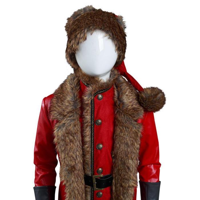 The Christmas Chronicles Santa Claus Kids Children Coat Shirt Pants Outfits Halloween Carnival Suit Cosplay Costume
