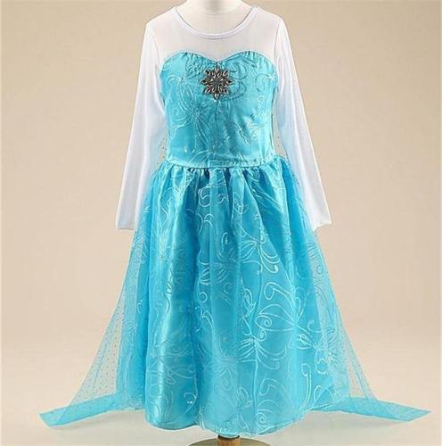 Baby Girl Princess Elsa Dress Clothing Xmas Party Cosplay Costume