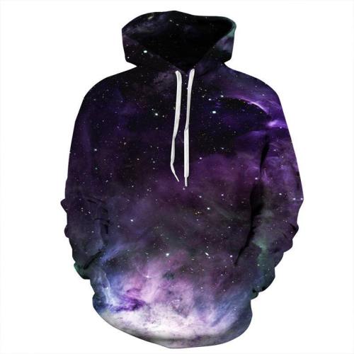 3D Print Hoodie - Galaxy  Space Pattern Pullover Hoodie  Css062