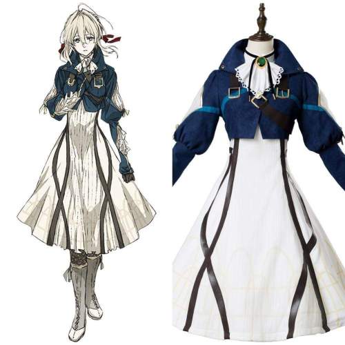 Vaioretto Evagaden Violet Evergarden Violet Dress Cosplay Costume