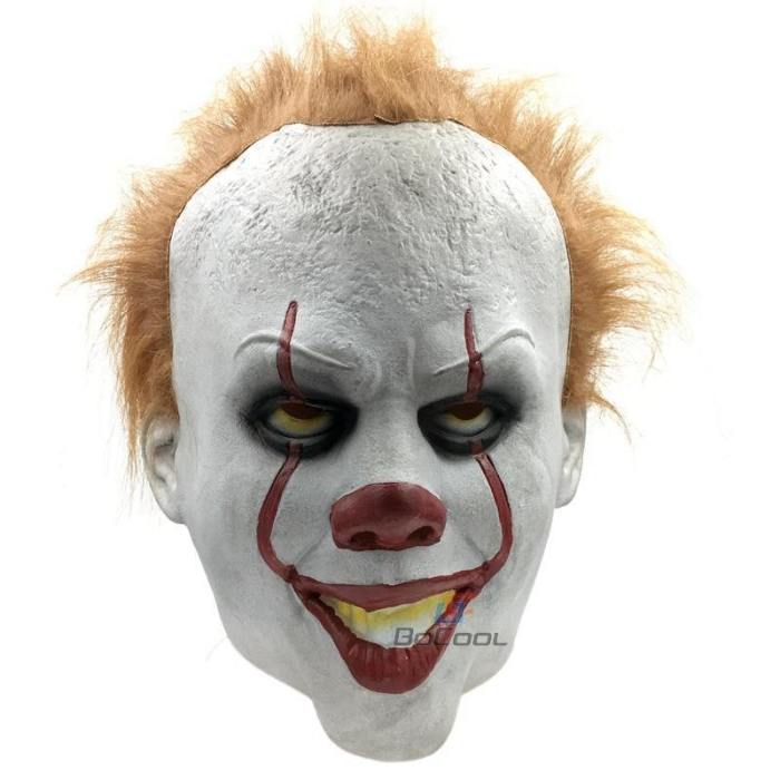 Stephen King'S It Pennywise Mask Latex Halloween Scary Mask Cosplay Clown Party Mask Prop