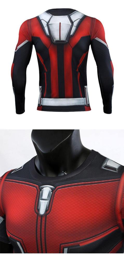 Ant Man 3D Printed T Shirts Men Avengers 4 Endgame Compression Shirt Cosplay Costume Tigths Long Sleeve Tops For Male