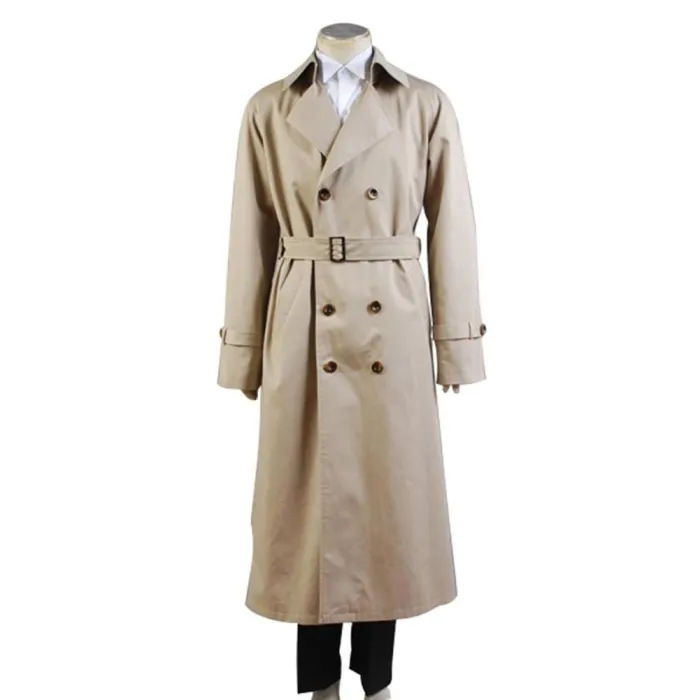 Supernatural Castiel Twill Trench Coat Costume