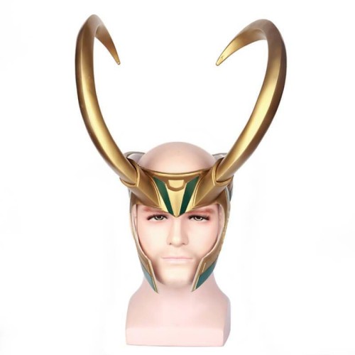 Movie Thor Ragnarok Loki Costume Halloween Party Cosplay Pvc Helmet