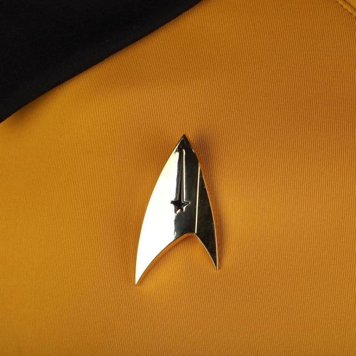 Star Trek Discovery Season 2 Starfleet Captain Kirk Shirt Uniform Badge Costumes Halloween Cosplay Costume