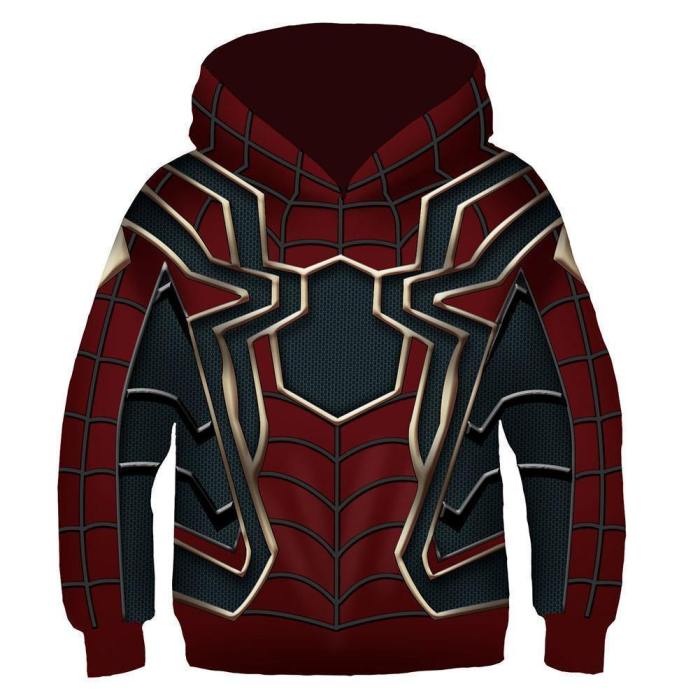 Kids Spider-Verse Miles Morales Hoodie Pullover Sweatshirt