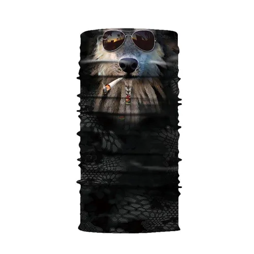 Multi Function 3D Animal Pattern Neck Gaiter Face Mask