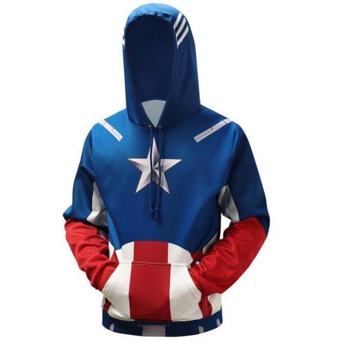 The Avengers Hoodie - Captain America Pullover Hoodie Csos00G