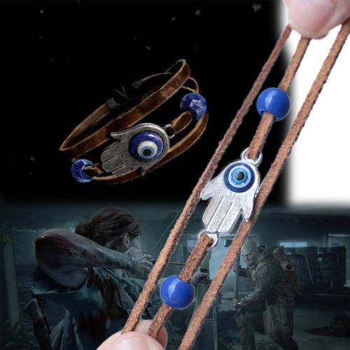 The Last Of Us 2 Part Ii Ellie Dina Bracelet Devil'S Eye Blue Beads Bracelet Game Accessories New