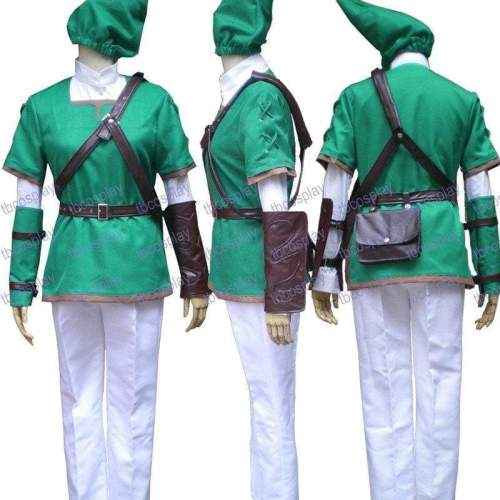 The Legend Of Zelda Link Green Link Cosplay Costume