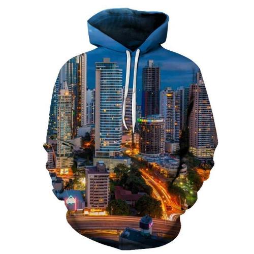 Panama Skyline 3D - Sweatshirt, Hoodie, Pullover