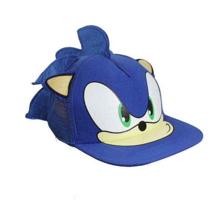 Cartoon Adjustable Sonic The Hedgehog Cap Hip Hop Hat Cosplay Props