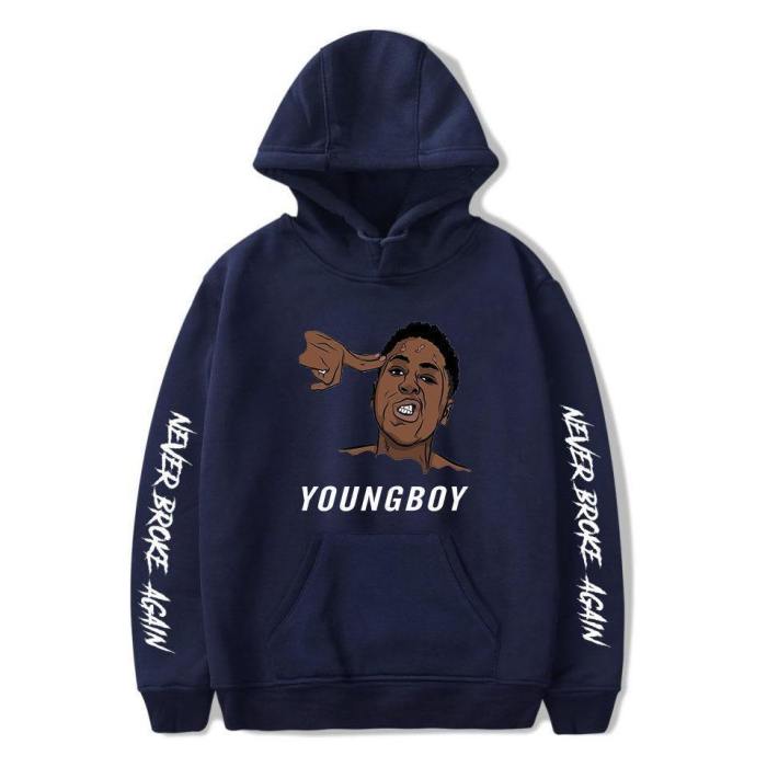 Youngboy Printed Hoodie Top Rapper Sweatshirt