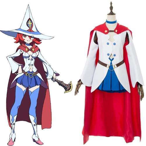 Little Witch Academia Ursula Callistis Shiny Chariot Dress Cape Cosplay Costume