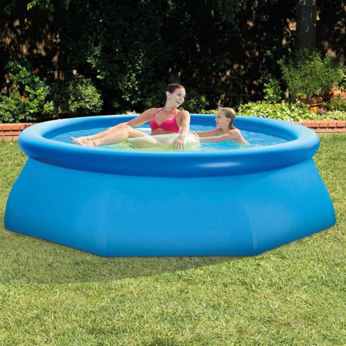 8Ft Pool, Inflatable Pool ,Easy Set Pool Set With Pump