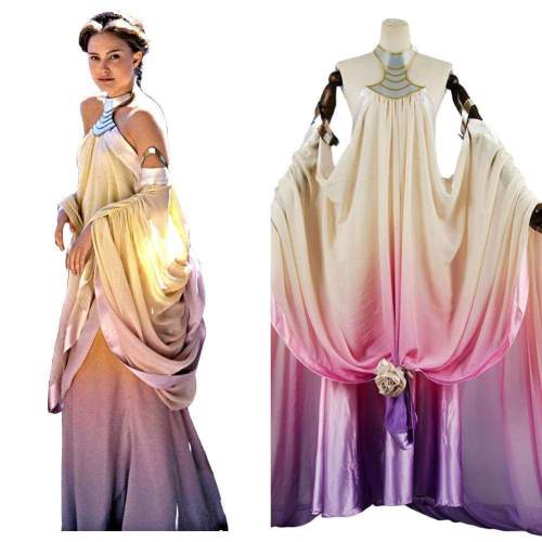 Star Wars 3 Padme Amidala Naberrie Lake Dress Cosplay Costume