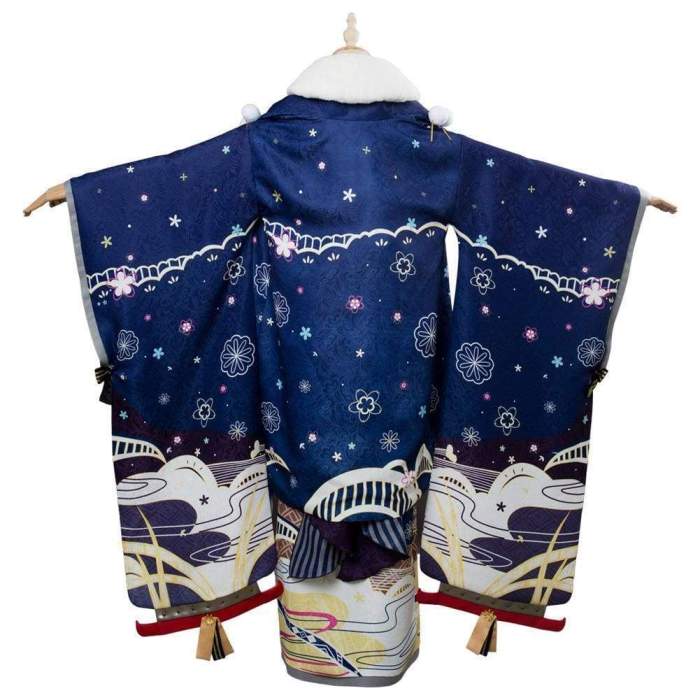 Azur Lane Ibuki Wish Of A Snow Goddess Kimono New Year Cosplay Costume
