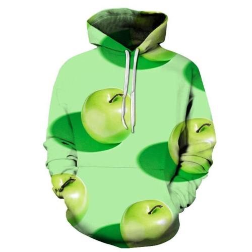 Green Apple 3D - Sweatshirt, Hoodie, Pullover