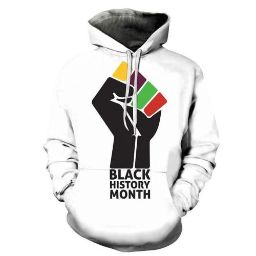 Powerful Hand Black History Month 3D - Sweatshirt, Hoodie, Pullover
