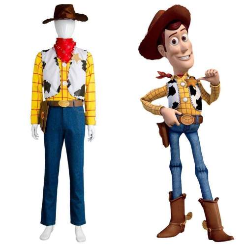 Toy Story 4 Woody Cowboy Outfit Cosplay Costume Adults