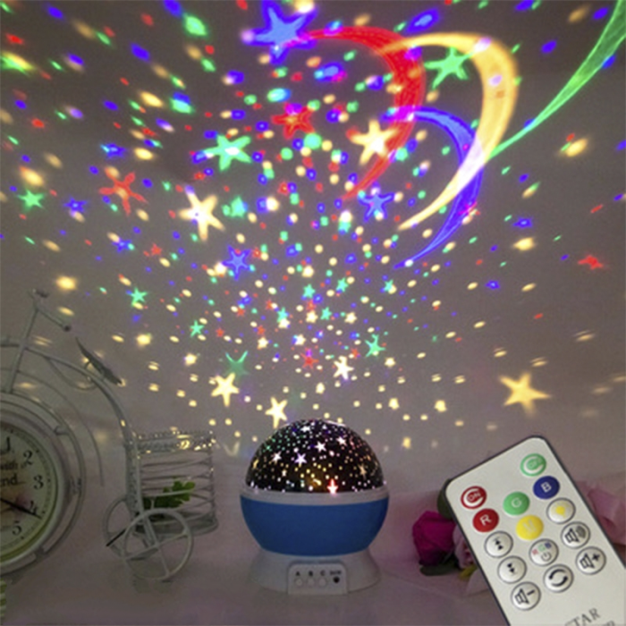 Led Music Rotating Star Projector Baby Night Sleep Light Toy Gift