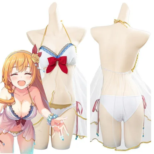 Game Princess Connect! Re:Dive Pecorine Eustiana Von Astraea Swimsuit Summer Sexy Swimwear Cosplay Costume