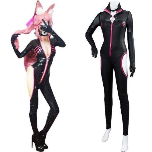 Game Fate/Grand Order Koyanskaya Tamamonomae Jumpsuit Zip Up Cosplay Costume