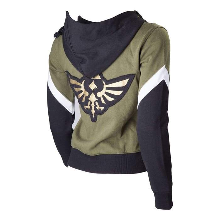 The Legend of Zelda Cosplay Hyrule Link Logo Hoodie Jacket Coat Sweatshirt Suit  Womens Zelda Crest Hooded Sweater