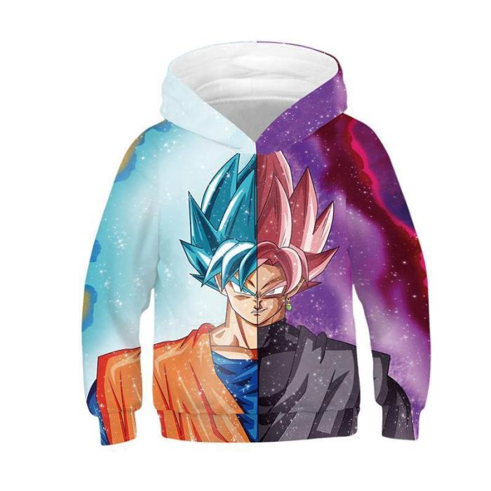 Kids Dragon Ball Hoodie Goku Printed Sweatshirt