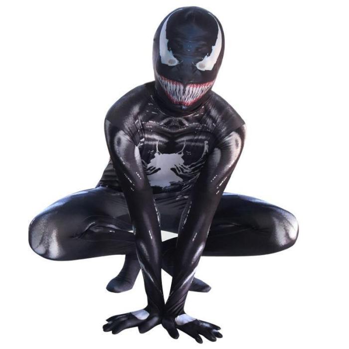 Halloween Venom Spiderman Cosplay Marvel Superhero Adult Boys Costume