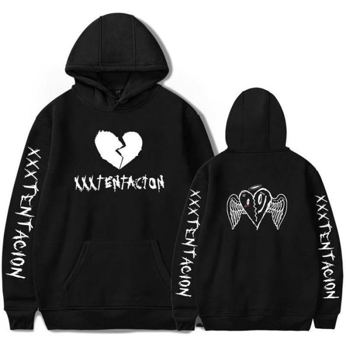 Unisex Broken Heart Xxxtentacion Printed Hoodie Sweatshirt