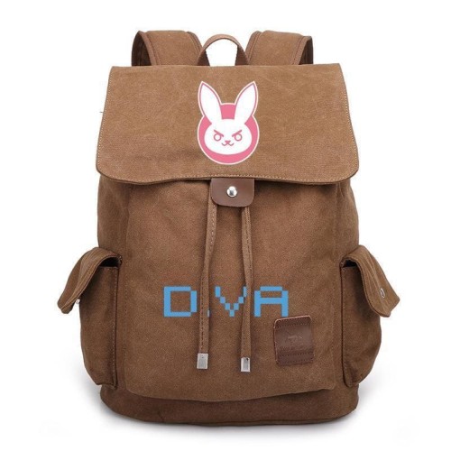 Game Overwatch Casual Canvas Backpack