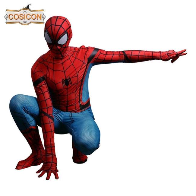 Adults Spider-Man Homecoming Cosplay Costume Jumpsuit Spandex Suit Superhero