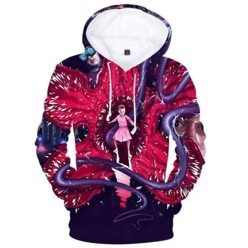 Unisex Stranger Things 3D Hoodie Sweatshirt Pullover