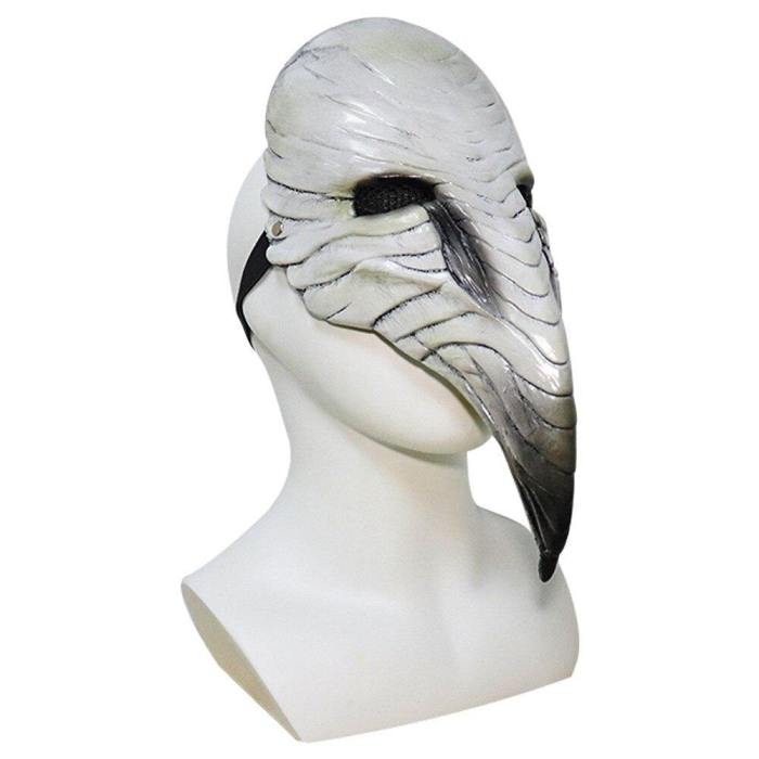 Plague Doctor Steampunk Bird Latex Mask With Led Light Halloween Props
