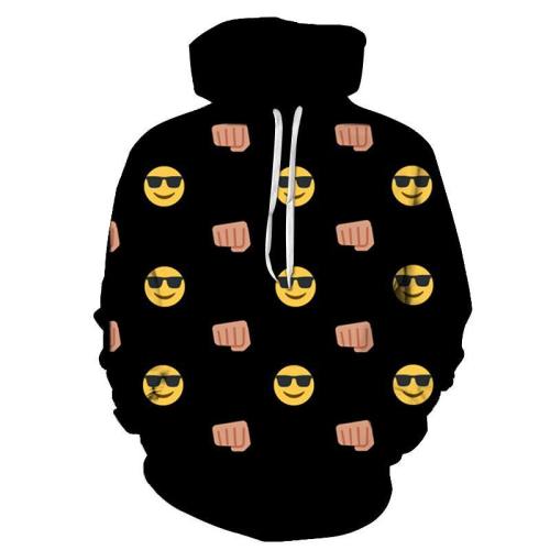 Cool Emojis 3D Sweatshirt Hoodie Pullover