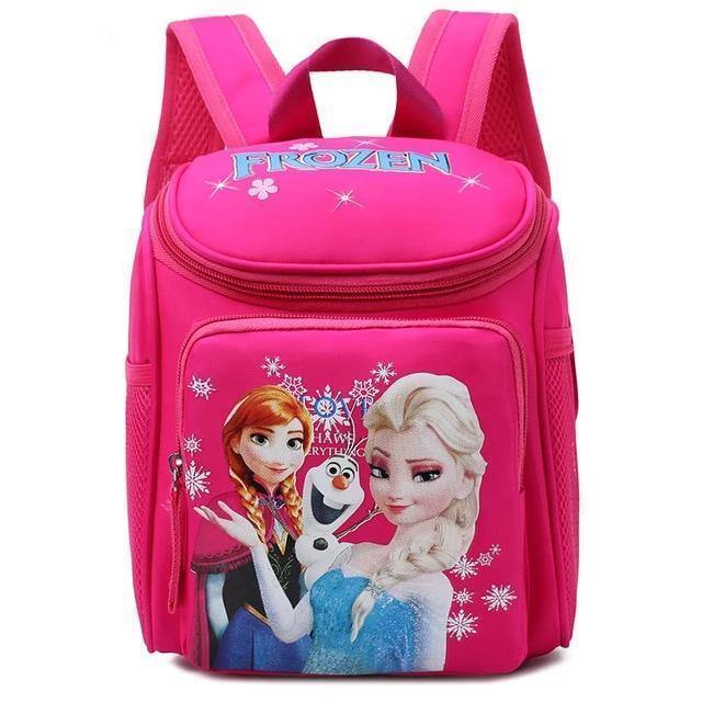 Girls Frozen Elsa Annasnow Queen Princess Plush Backpacks Kids   School Bag Breathable Backpack