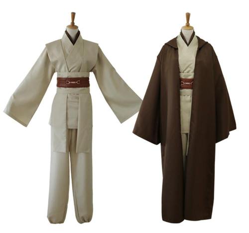 Star Wars Jedi Knight Obi-Wan Kenobi Cosplay Costume Uniform Full Set