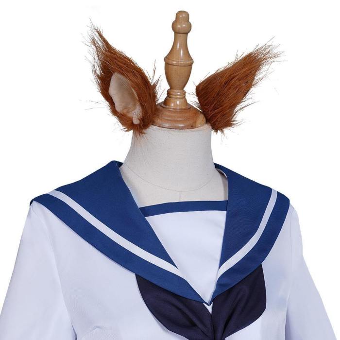 Strike Witches Miyafuji Yoshika Sailor Suit Dress Swimwear Outfits Halloween Carnival Suit Cosplay Costume