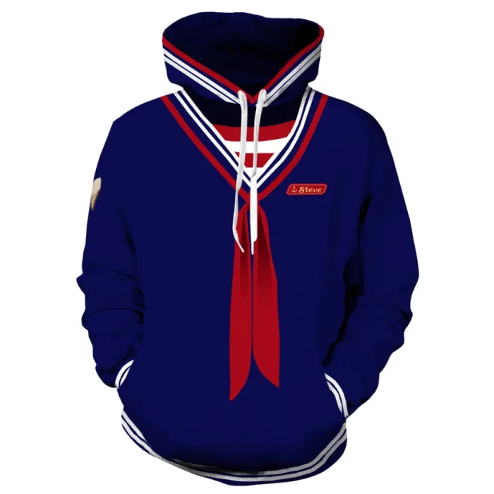 Stranger Things Sweater Hooded Anime Halloween Cosplay Costume