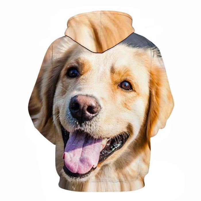 Happy Dog 3D - Sweatshirt, Hoodie, Pullover