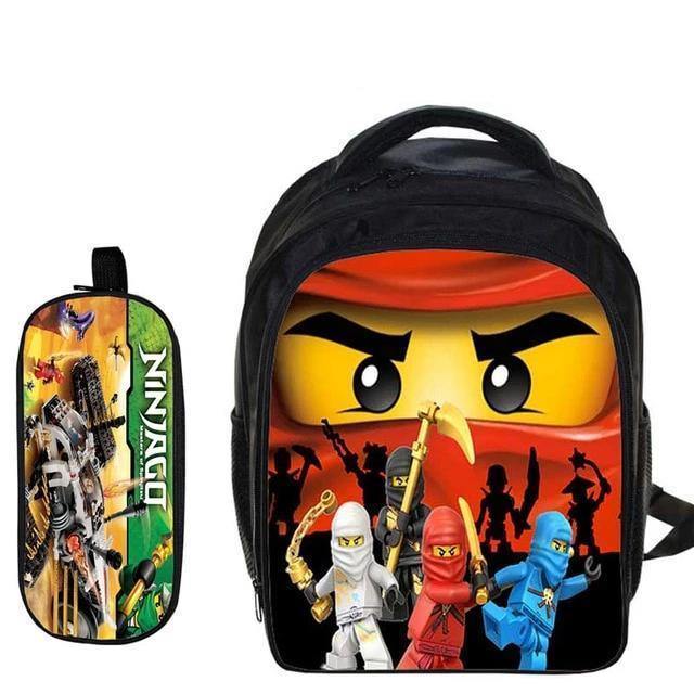 Lego Backpacks Gifts For Boys Girls Kids Cartoon Ninjago Pattern School Bag Pencile Case