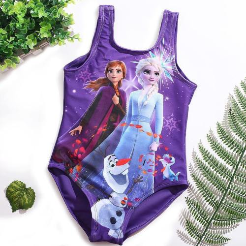 Girls Toddler Elsa Anna One Piece Swimsuit Bathing Suit Beach Swimwear