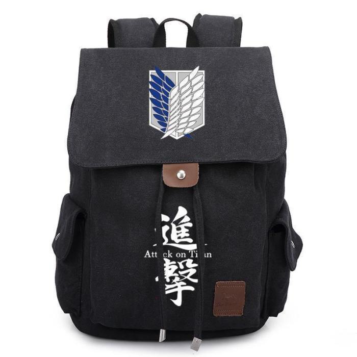 Anime Comics Attack On Titan Rucksack Backpack Csso117