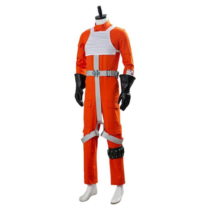 Star Wars X-Wing Rebel Uniform Outfit Pilot Jumpsuit Cosplay Costume